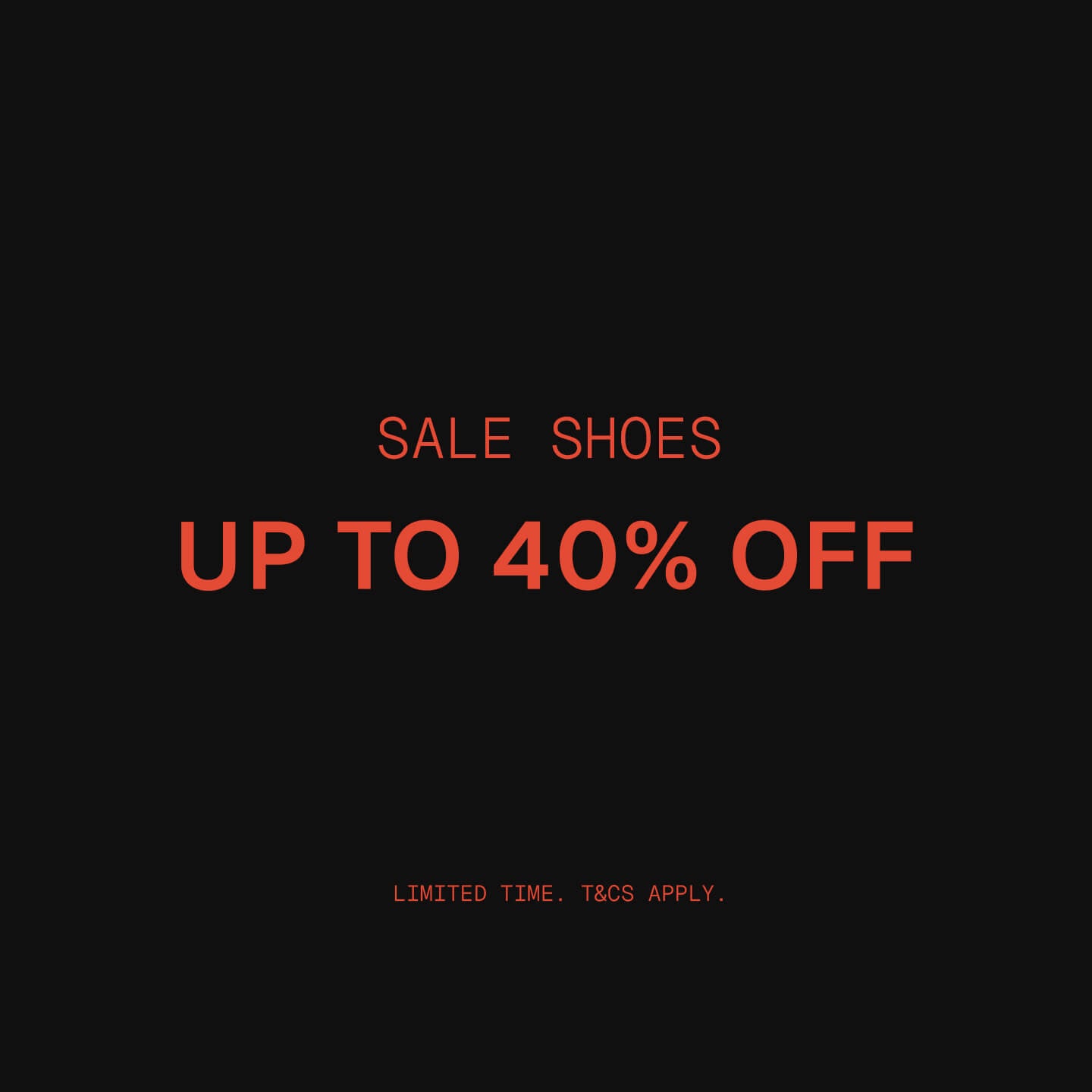 Up to 40% Off Shoes
