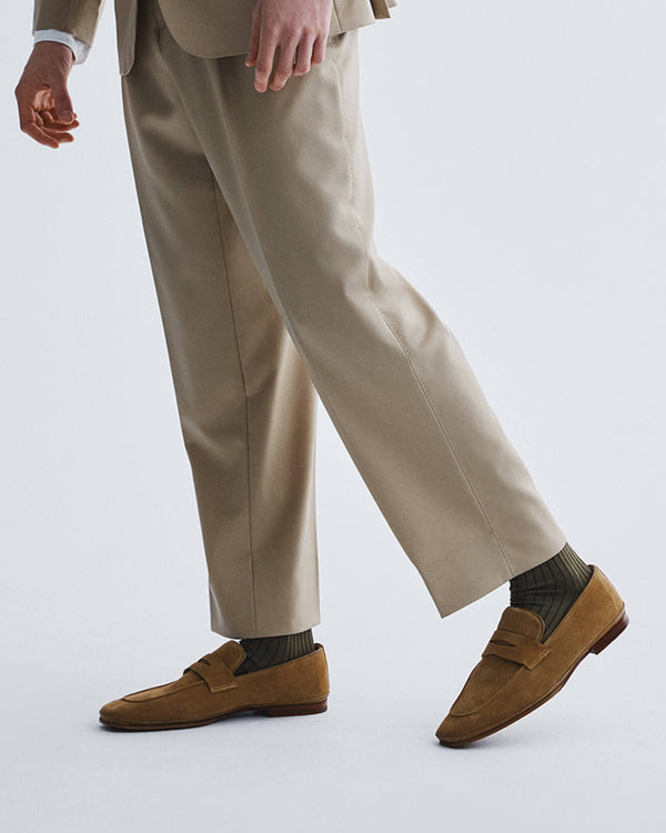Corso Tan Suede Loafers