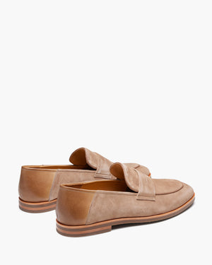 Giacomo Taupe Suede Loafers