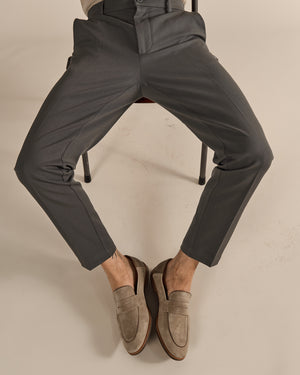Giacomo Taupe Suede Loafers