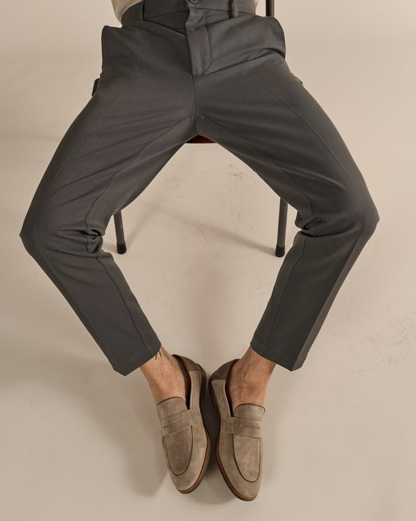 Giacomo Taupe Suede Loafers
