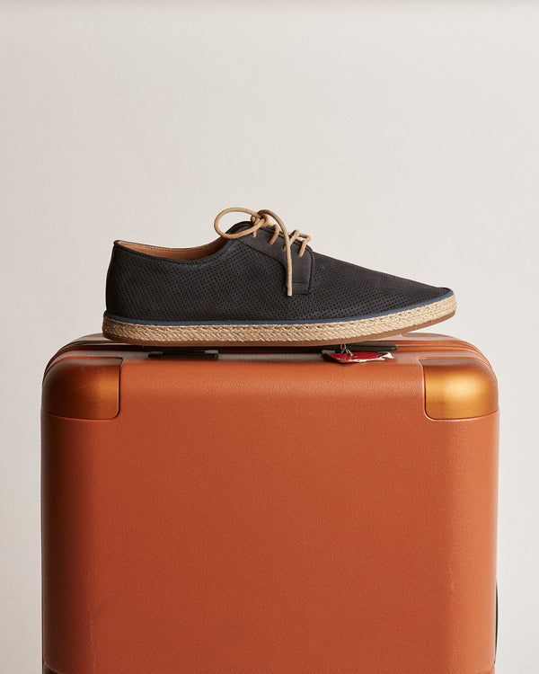 Panama Navy Nubuck Espadrilles