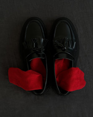 Mensa Black Tassel Loafers