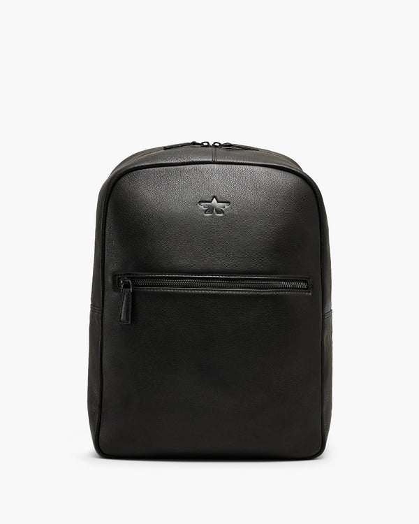 Nappa Black Backpack