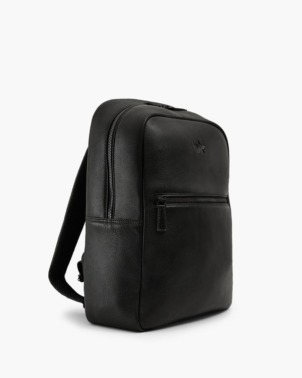 Nappa Black Backpack