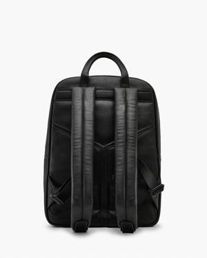 Nappa Black Backpack