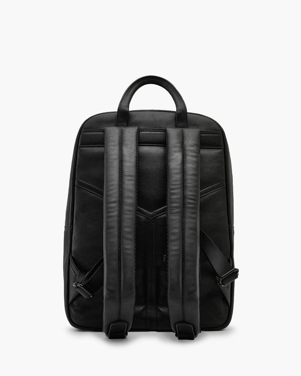 Nappa Black Backpack