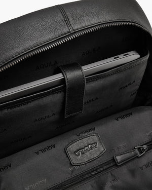 Nappa Black Backpack