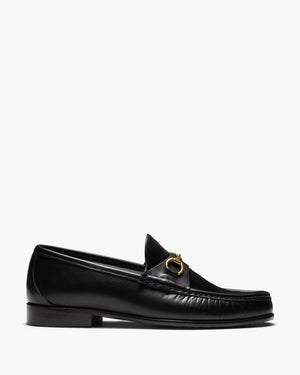Argyle Black Horsebit Loafers