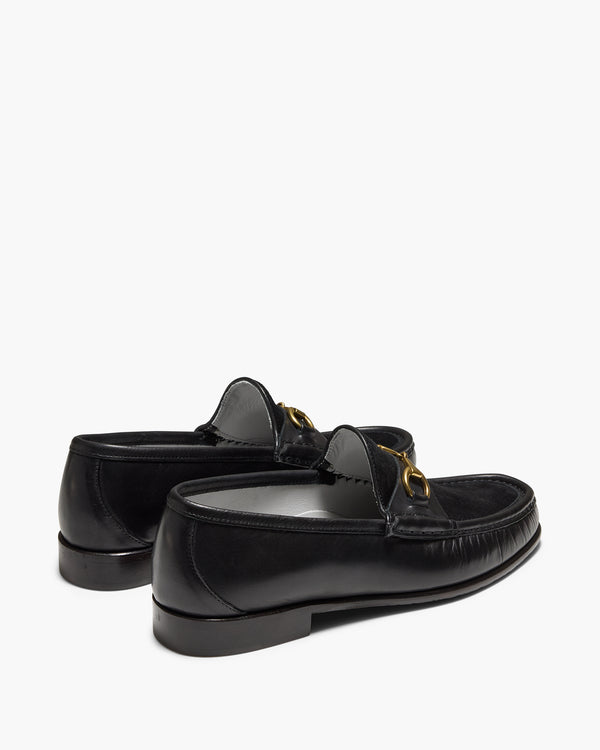 Argyle Black Horsebit Loafers