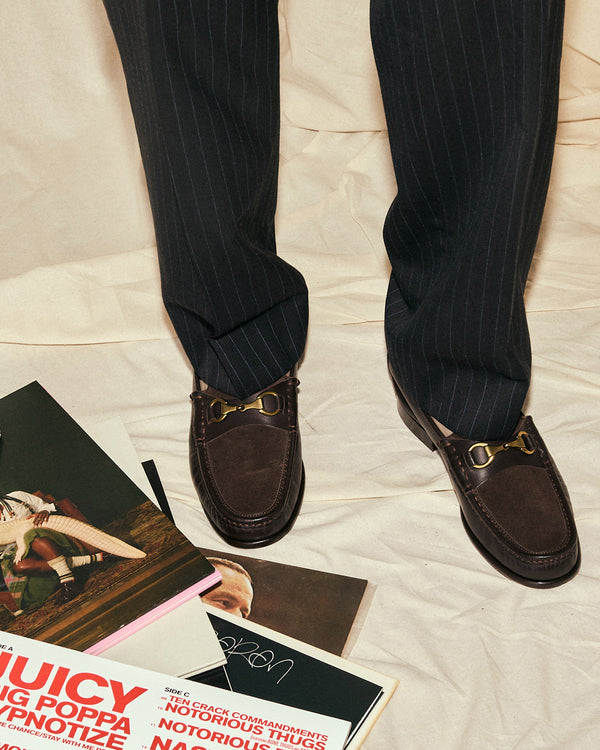Argyle Brown Horsebit Loafers