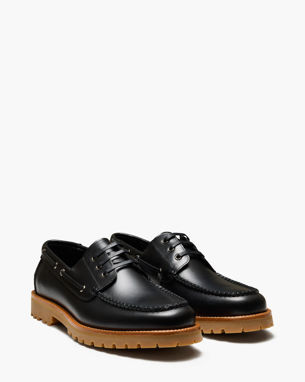 Ark Black Boat Shoes