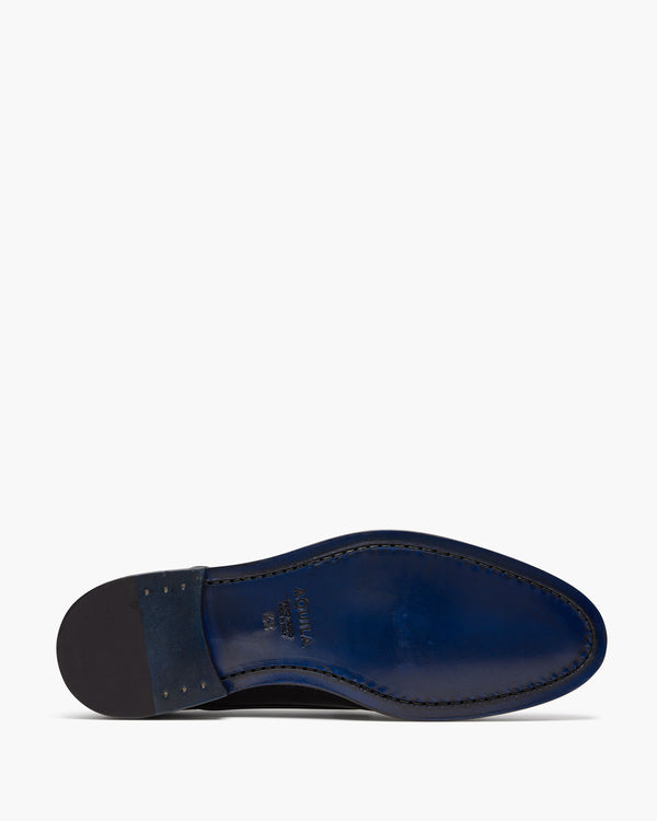 Baldwin Black Monk Strap Shoes