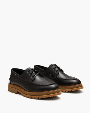 Beam Black Boat Shoes