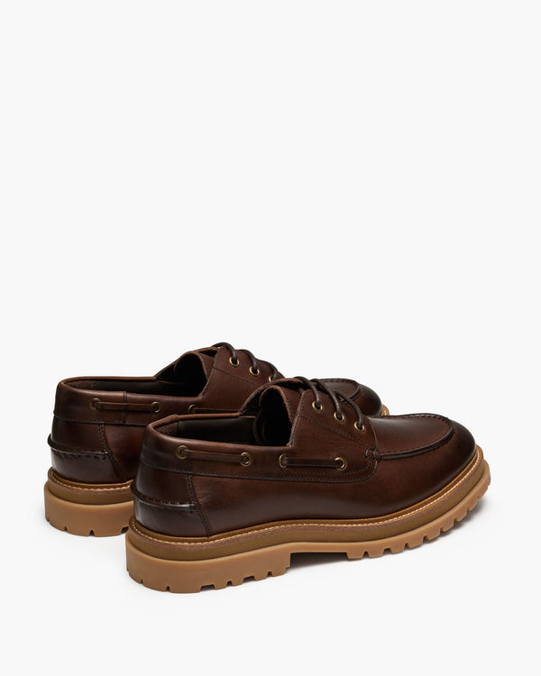 Beam Dark Brown Boat Shoes