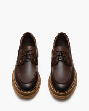 Beam Dark Brown Boat Shoes