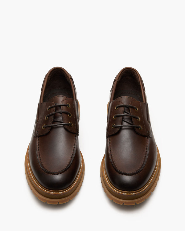 Beam Dark Brown Boat Shoes