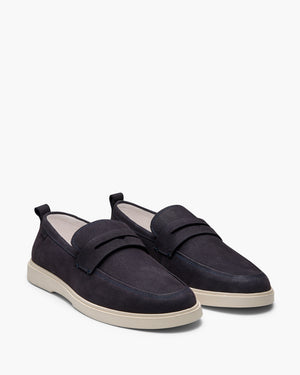 Breeze Navy Nubuck Loafers