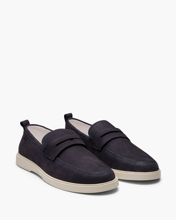 Breeze Navy Nubuck Loafers