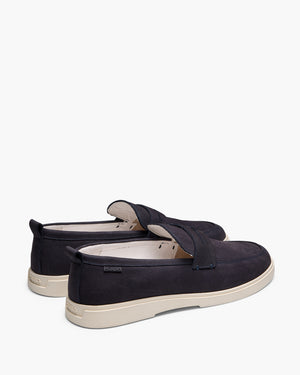Breeze Navy Nubuck Loafers
