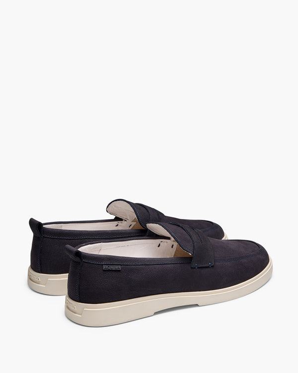 Breeze Navy Nubuck Loafers