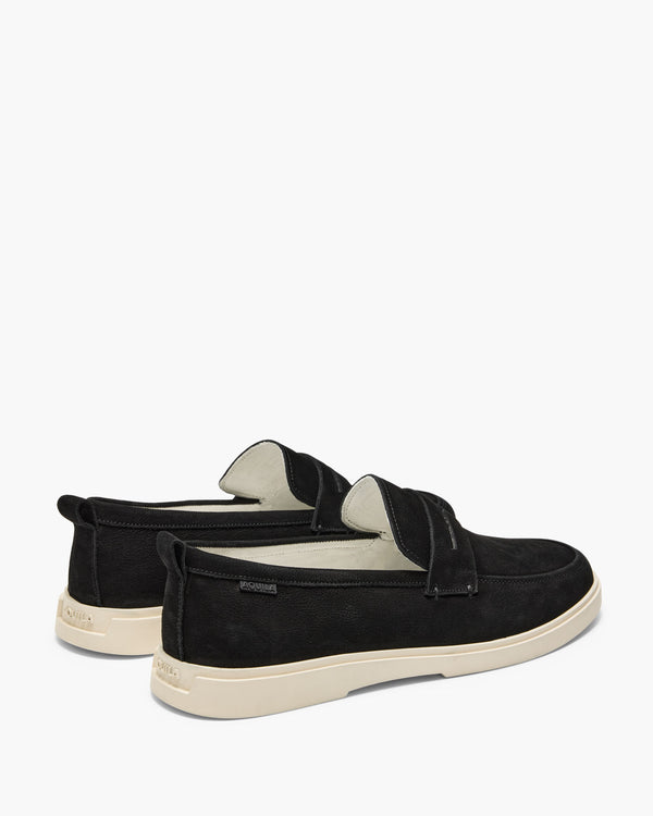 Breeze Black Nubuck Loafers