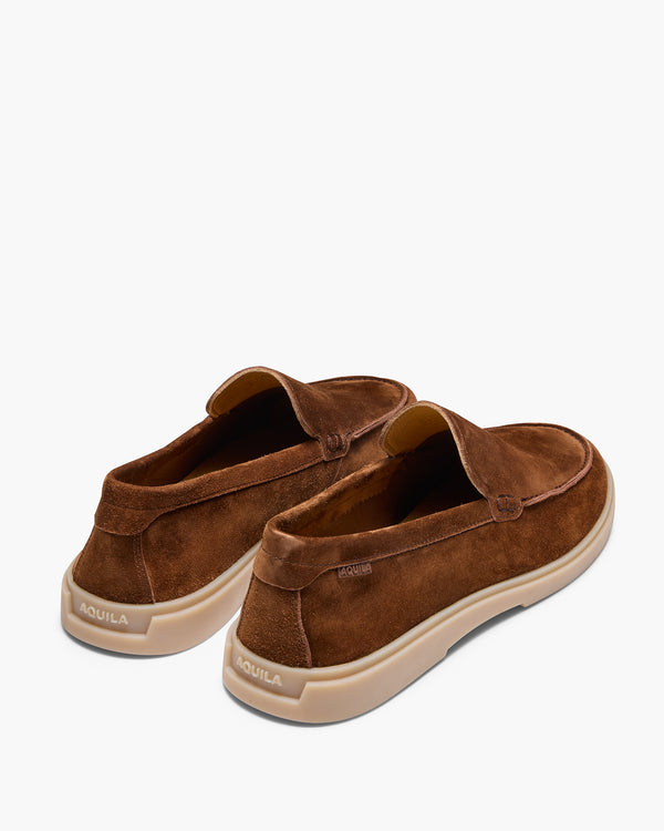 Breeze Almond Suede Slip On Shoes