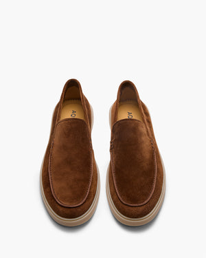 Breeze Almond Suede Slip On Shoes