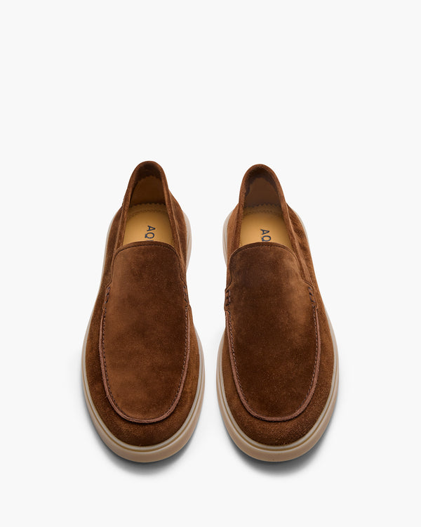 Breeze Almond Suede Slip On Shoes