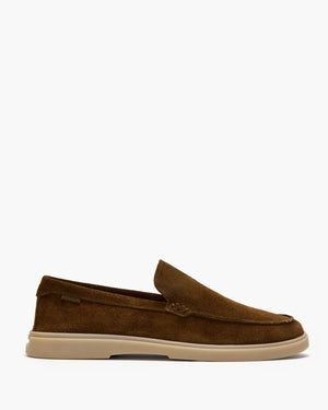 Breeze Brown Suede Slip On Shoes