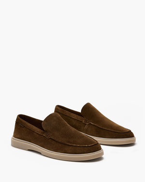 Breeze Brown Suede Slip On Shoes