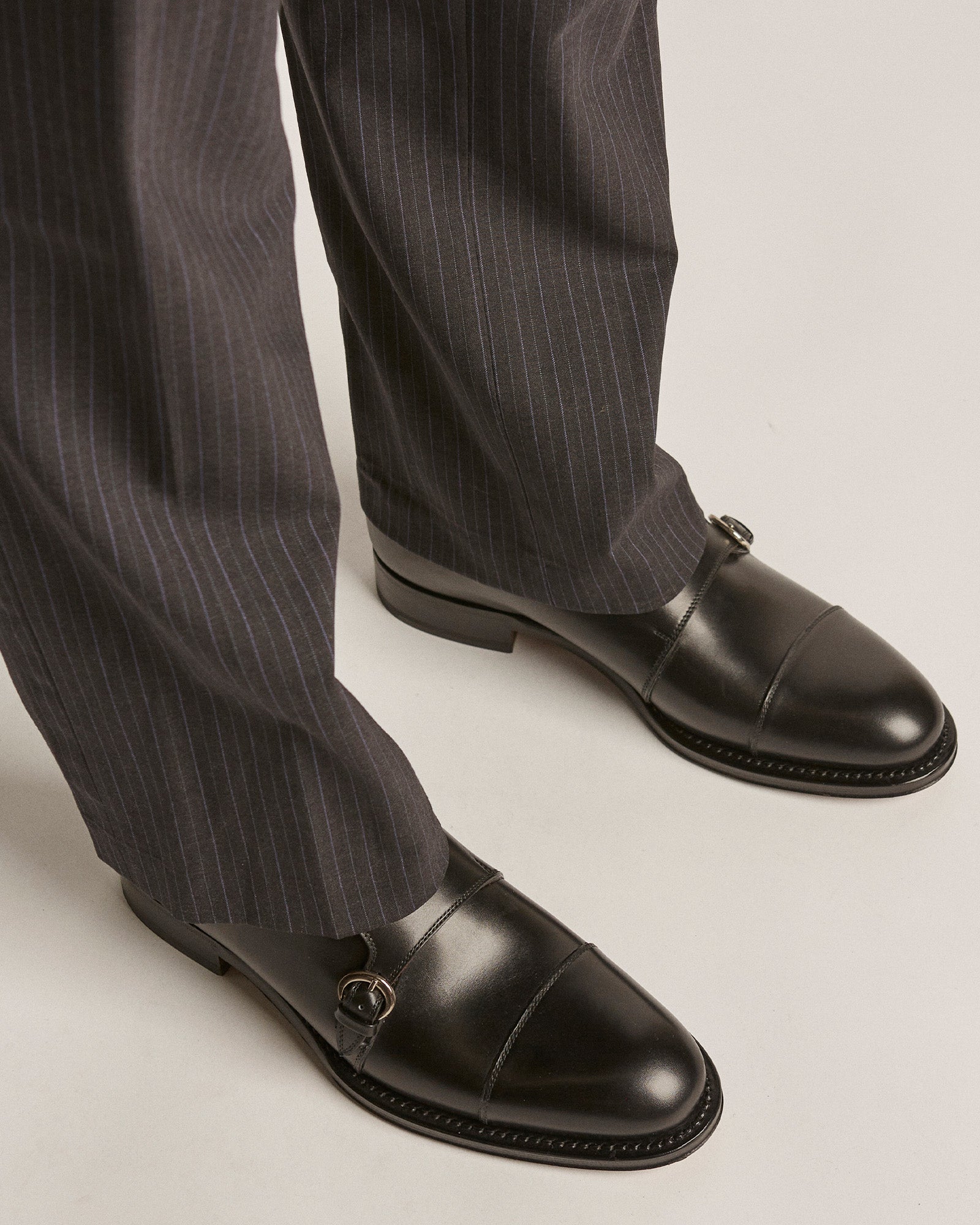 Bristol Black Monk Strap Shoes Bristol Black Monk Strap Shoes