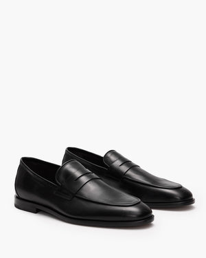 Caine Black Penny Loafers