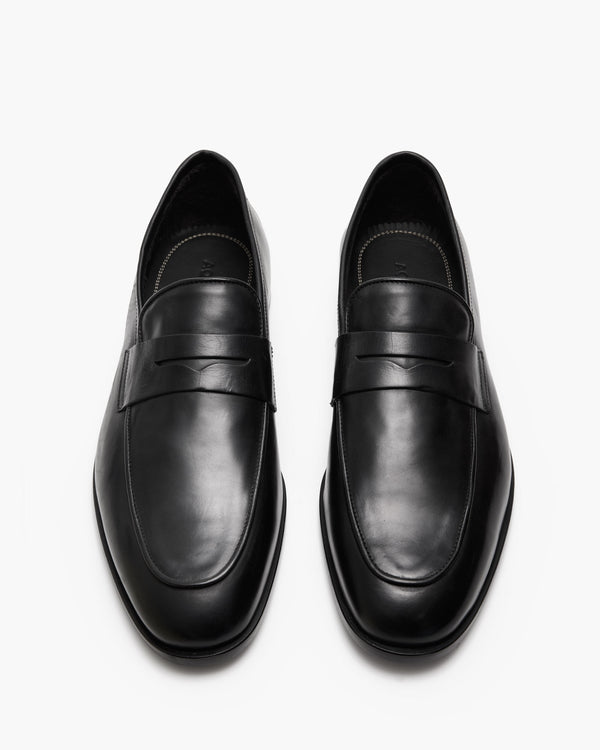 Caine Black Penny Loafers