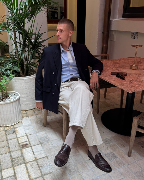 Caine Dark Brown Penny Loafers
