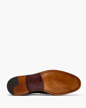 Caine Dark Brown Penny Loafers