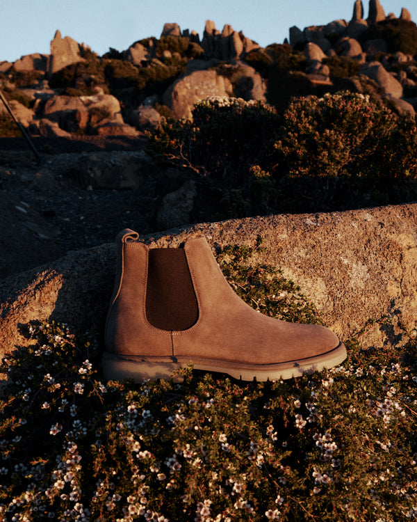 Canyon Taupe Suede Chelsea Boots