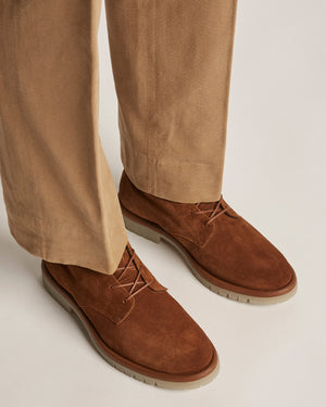 Canyon Cognac Suede Lace Up Boots