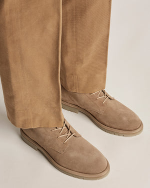 Canyon Beige Suede Lace Up Boots