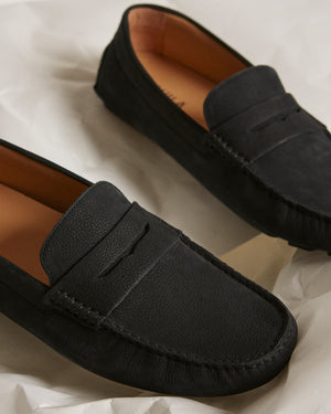 Cisco Midnight Nubuck Driving Shoes