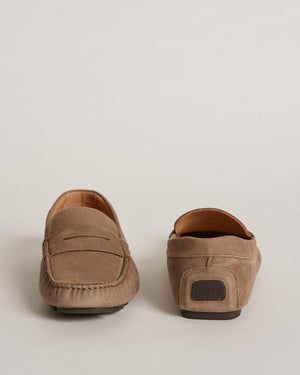 Cisco Taupe Nubuck Driving Shoes