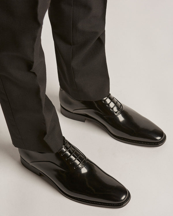 City Black Hi-Shine Oxford Shoes