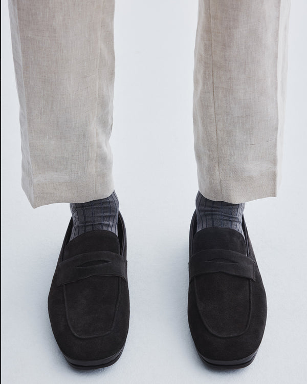 Corso Dark Brown Suede Loafers