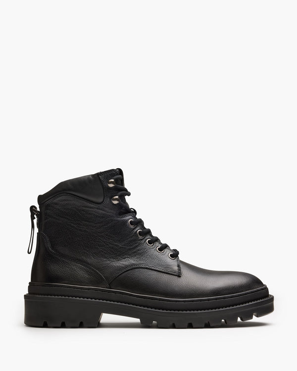 Cortina Black Worker Boots