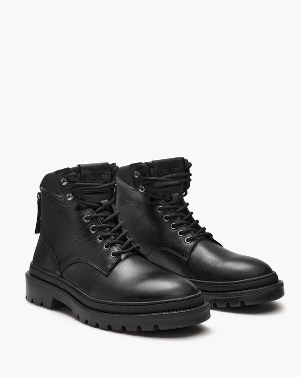 Cortina Black Worker Boots