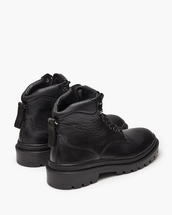 Cortina Black Worker Boots