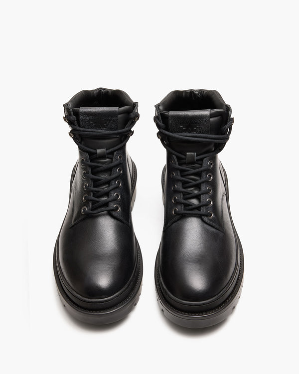 Cortina Black Worker Boots
