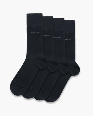 2 Pack Black Cotton Socks