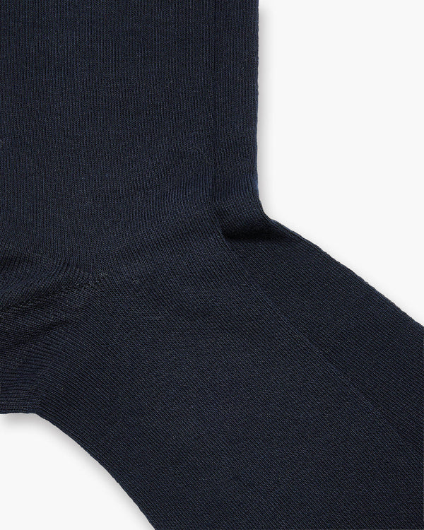Aquila Navy Cotton Socks - Twin Pack