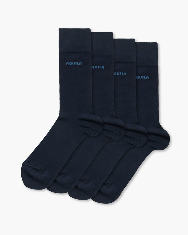 2 Pack Navy Cotton Socks